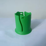 2-Pack Green Outdoor Surfboard Water Bottle Holder - Portable PP & Silicone Drink Stabilizer for Water Sports