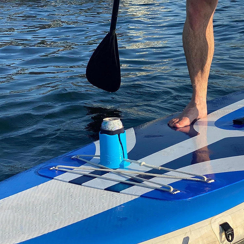 2-Pack Green Outdoor Surfboard Water Bottle Holder - Portable PP & Silicone Drink Stabilizer for Water Sports