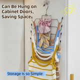 2-Pack Vertical Layered Bra and Lingerie Organiser Hanger(4 Tier: 30.5X30cm) - Stainless Steel Space Saver for Underwear, Bras, and Tank Tops - Front View