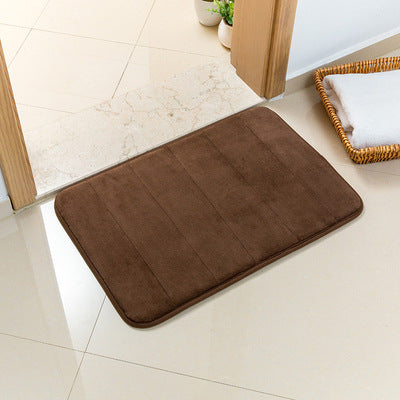 Dark Brown Ultra-Absorbent Non-Slip Thickened Bath Mat(1.8x50x80CM) - Luxurious Durable Soft Floor Rug with Rubber Backing, Hand & Machine Washable Doormat for Bathroom & Entry