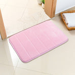 Pink Ultra-Absorbent Non-Slip Thickened Bath Mat(1.8x45x70CM) - Luxurious Durable Soft Floor Rug with Rubber Backing, Hand & Machine Washable Doormat for Bathroom & Entry