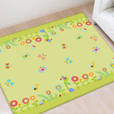 Beige Large Foldable Baby Play Mat - Thick, Waterproof & Reversible XPE Foam Mat for Tummy Time & Crawling - Front View