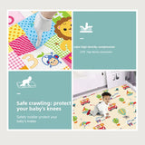 Beige Large Foldable Baby Play Mat - Thick, Waterproof & Reversible XPE Foam Mat for Tummy Time & Crawling - 45-Degree Angle