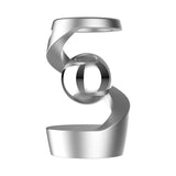 Silver gyroscope and silver beads Kinetic Levitating Desk Toy - Silent Spinning Floating Gyroscope for Stress Relief & Office Decor