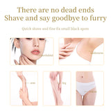 Pink Painless Electric Shaver for Women - USB Rechargeable Bikini Trimmer & Body Hair Remover, Wet & Dry Use