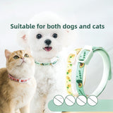 2-Pcs Pink Pet Insect Repellent Collar with Plant-Based Essential Oils – Adjustable, Water-Washable & Safe for Dogs and Cats(36cm) - Front View