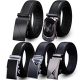 Valentine's Day Gift - Premium Men's Genuine Leather Automatic Buckle Belt - Business & Casual(Style 8) - Top-Down View