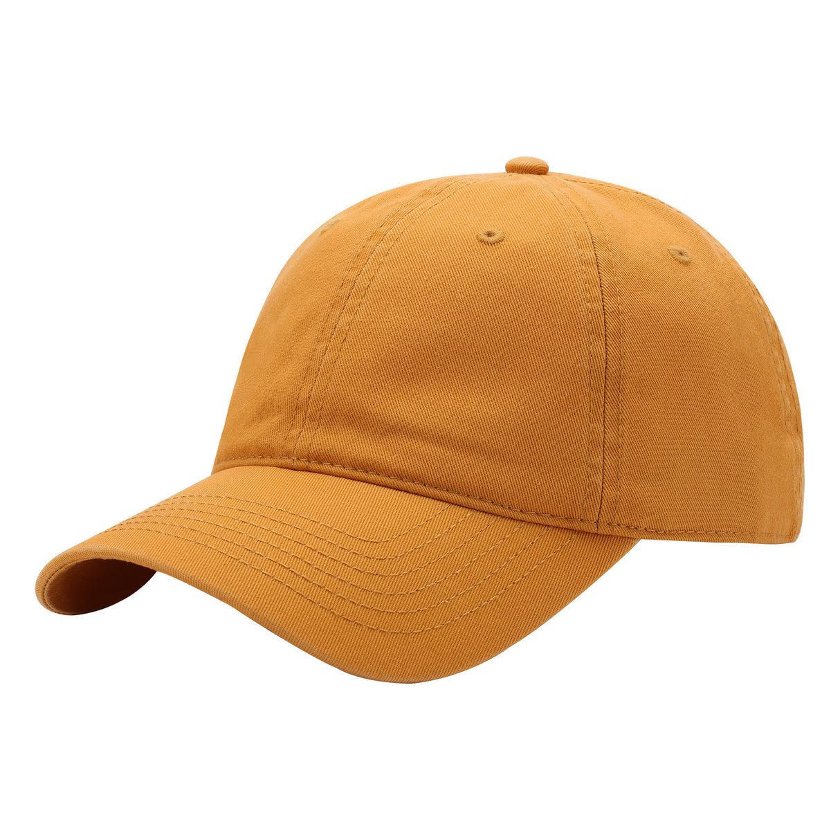 Yellow Premium Pure Cotton Quick-Dry Baseball Cap - Outdoor Sports & Camping Sun Hat, Adjustable Fit(54-62cm)