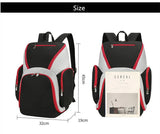 Navy blue Large Capacity Oxford Cloth Basketball Backpack - Waterproof Gym & Travel Bag for Men & Women with S-Type Straps