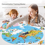 Dinosaur jigsaw puzzle Round Cardboard 70-Piece Jigsaw Puzzle - Educational Kids Puzzle Toy, Fun & Engaging