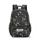 Grey Sports Backpack with Separate Shoe & Ball Compartments - Waterproof Gym Bag for Basketball, Soccer, Travel & Daily Use