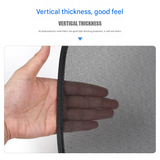 Black Universal Car Window Sun Shade Set - Mesh Fabric UV Protection(One solid rear panel + two angled panels + two solid side panels)