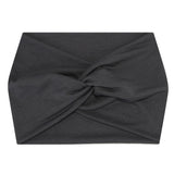 5-PCS Grey Women's Extra Wide Turban Headband - Elastic Yoga & Sports Hair Wrap