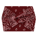 5-PCS Cashew nuts are red Women's Extra Wide Turban Headband - Elastic Yoga & Sports Hair Wrap