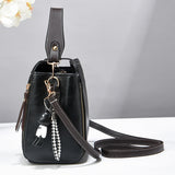 Green Fashion Women's Bucket Bag - Summer Crossbody Shoulder Handbag with Keychain