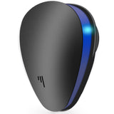 2-PCS Black Ultrasonic Pest Repeller - Smart Frequency Electronic Device for Mosquitoes, Rodents & Insects