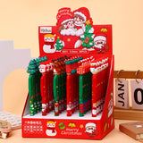 Christmas Theme Retractable Gel Pens (0.5mm Black Ink) - Festive Student & Office Holiday Gift Pack (36 Pcs)