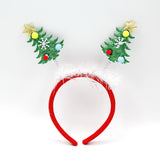 3-PCS Christmas tree Festive Christmas Headbands for Adults & Kids - Reindeer Antlers, Santa, Snowman & Christmas Tree Designs