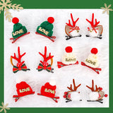 Snowflake Summary Festive Christmas Hair Clips for Girls & Women - Fabric & Metal Design