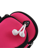 Green Sports Running Armband Bag Water Resistant Phone Pouch with Dual Zipper Pockets Earphone Hole for Gym Jogging Cycling Fits 6.5 Inch Smartphones