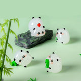 5-PCS Green Miniature Resin Bamboo and Bamboo Chair Figurines for DIY Micro Landscape Fairy Garden Accessories Terrarium Decor - Side View