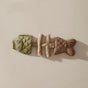 Brown and green 5 Pack Cat Catnip Toys Fish Bone Shaped Silvervine Chew Sticks for Teeth Cleaning and Interactive Play