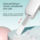 2-PCS Pink Adjustable Pet Nail Clipper with Safety Guard Professional Cat Dog Claw Trimmer with Hidden Nail File and Splash Proof Box