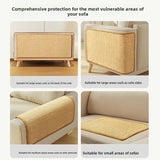 3-PCS Self-Adhesive Sisal Cat Scratching Mat Vertical Wall Mounted Scratcher Board for Furniture Protection(25cm*50cm) - Top-Down View