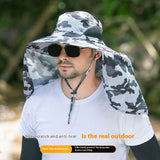 Pink UPF 50+ Sun Protection Fishing Hat Wide Brim Neck Flap Quick Dry Bucket Hat for Outdoor Hiking and Gardening