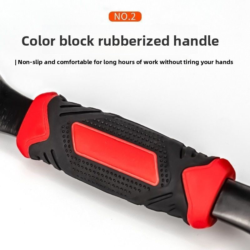 Black Universal Socket Wrench 360 Degree Rotating Head Multifunctional Dog Bone Spanner for Home and Auto Repair