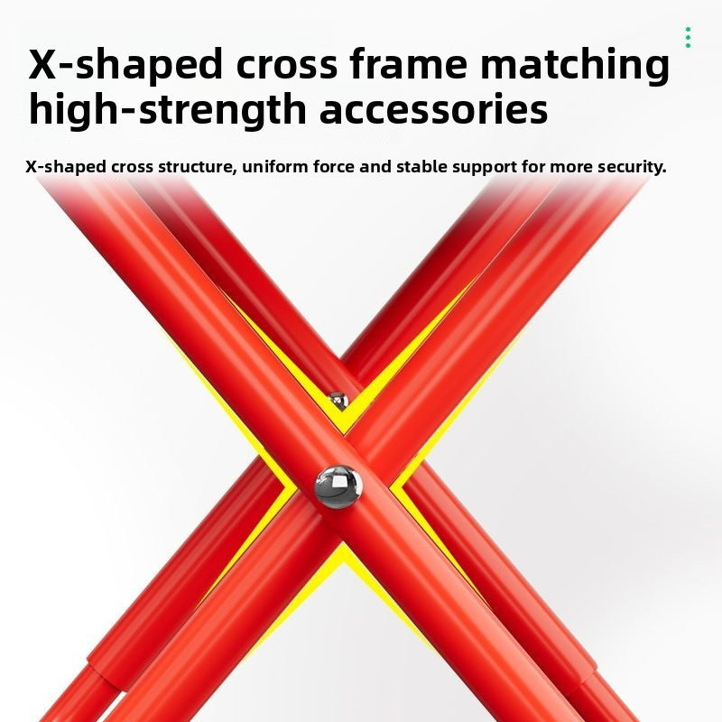 Red Ultra-Compact Portable Folding Stool 120kg Capacity Lightweight Camping Chair for Fishing Hiking and Australian Outdoor Events