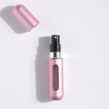 5-Pcs Pink 5ml Refillable Perfume Atomizer Portable Bottom Fill Travel Spray Bottle for Fragrance and Aftershave Australian Travel Essential