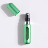 5-Pcs Green 5ml Refillable Perfume Atomizer Portable Bottom Fill Travel Spray Bottle for Fragrance and Aftershave Australian Travel Essential