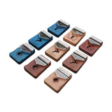 Sapphire blue forest deer 17 Key Kalimba Thumb Piano Solid Wood Portable Finger Piano for Beginners and Music Lovers Includes Tuning Kit and Bag for Australian Lifestyle - Front View