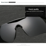 2-PCS Bright black-framed night vision Men's Sports Cycling Sunglasses Windproof PC Frame Wrap Around Design for Riding Fishing Running Reliable Outdoor Protection Australian Style - Top-Down View