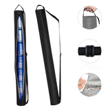 Black Insulated Golf Beer Cooler Bag Cylindrical Tube Design with PEVA Lining 83cm Portable Crossbody Shoulder Strap for Australian Golf and BBQs - Side View