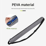 Black Insulated Golf Beer Cooler Bag Cylindrical Tube Design with PEVA Lining 83cm Portable Crossbody Shoulder Strap for Australian Golf and BBQs - Top-Down View