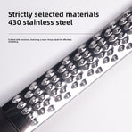 3-PCS Black Stainless Steel Lemon Zester and Cheese Grater 32cm Long Multi-functional Kitchen Grater for Citrus Ginger and Chocolate Australian Home Cooking