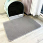 2-PCS Grey Double Layer Cat Litter Mat Honeycomb Design Waterproof EVA Trapping Mat for Litter Box Tracking Control 40x50cm Easy Clean Australian Pet Supplies