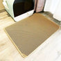 2-PCS Beige Double Layer Cat Litter Mat Honeycomb Design Waterproof EVA Trapping Mat for Litter Box Tracking Control 40x50cm Easy Clean Australian Pet Supplies