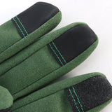 Green Long Gardening Gloves Thorn Proof Rose Pruning Gauntlets with Touchscreen Fingertips Breathable Forearm Protection Daisy Print - Rear View