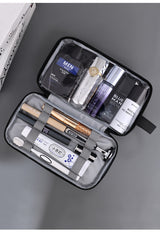 Large Waterproof Men's Toiletry Bag 3-Layer Travel Dopp Kit with Wet Dry Separation Portable Shower Organiser for Gym Business & Holiday Grey