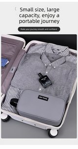 Large Waterproof Men's Toiletry Bag 3-Layer Travel Dopp Kit with Wet Dry Separation Portable Shower Organiser for Gym Business & Holiday Grey