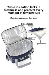 Insulated Lunch Bag Thermal Cooler Tote with Adjustable Shoulder Strap Waterproof Lining for Work School & Picnics Purple Small - Extra Image