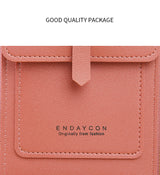 Women's Crossbody Phone Bag with Clear Touch Screen Window PU Leather Wallet Purse Multi-Pocket Shoulder Handbag Adjustable Strap Card Holder Brown