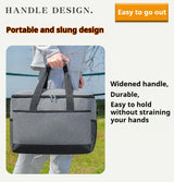 Small Insulated Lunch Bag 10L Cooler Tote Box with Shoulder Strap Leakproof Thermal Meal Prep Carrier for Work School Picnic Navy Blue - Close-Up Angle