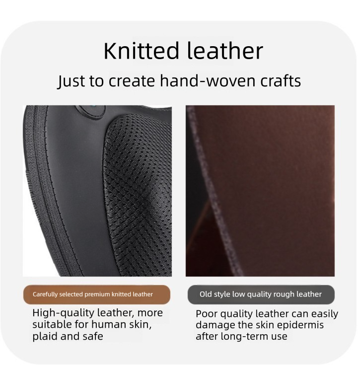 Electric Shiatsu Massage Pillow with Heat - Deep Kneading Neck & Back Massager - Portable Car & Home Cushion for Muscle Relief - Brown