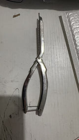 Heavy Duty Rib Skin Remover Pliers - Silver Skin Membrane Peeler for BBQ Pork & Beef - Durable Alloy Kitchen Tool for Smoker & Grill - 18cm - Rear View