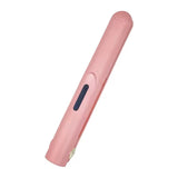 Cordless Mini Hair Straightener & Curler 2-in-1 - Portable USB Rechargeable Ceramic Flat Iron with 3 Temperature Settings - Compact Travel Styler for Bangs & Touch Ups - Pink
