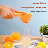 Foldable Manual Lemon Squeezer & Citrus Juicer - Portable Handheld Fruit Press for Fresh Orange & Lime Juice - Space Saving Kitchen Tool - Green - Front View